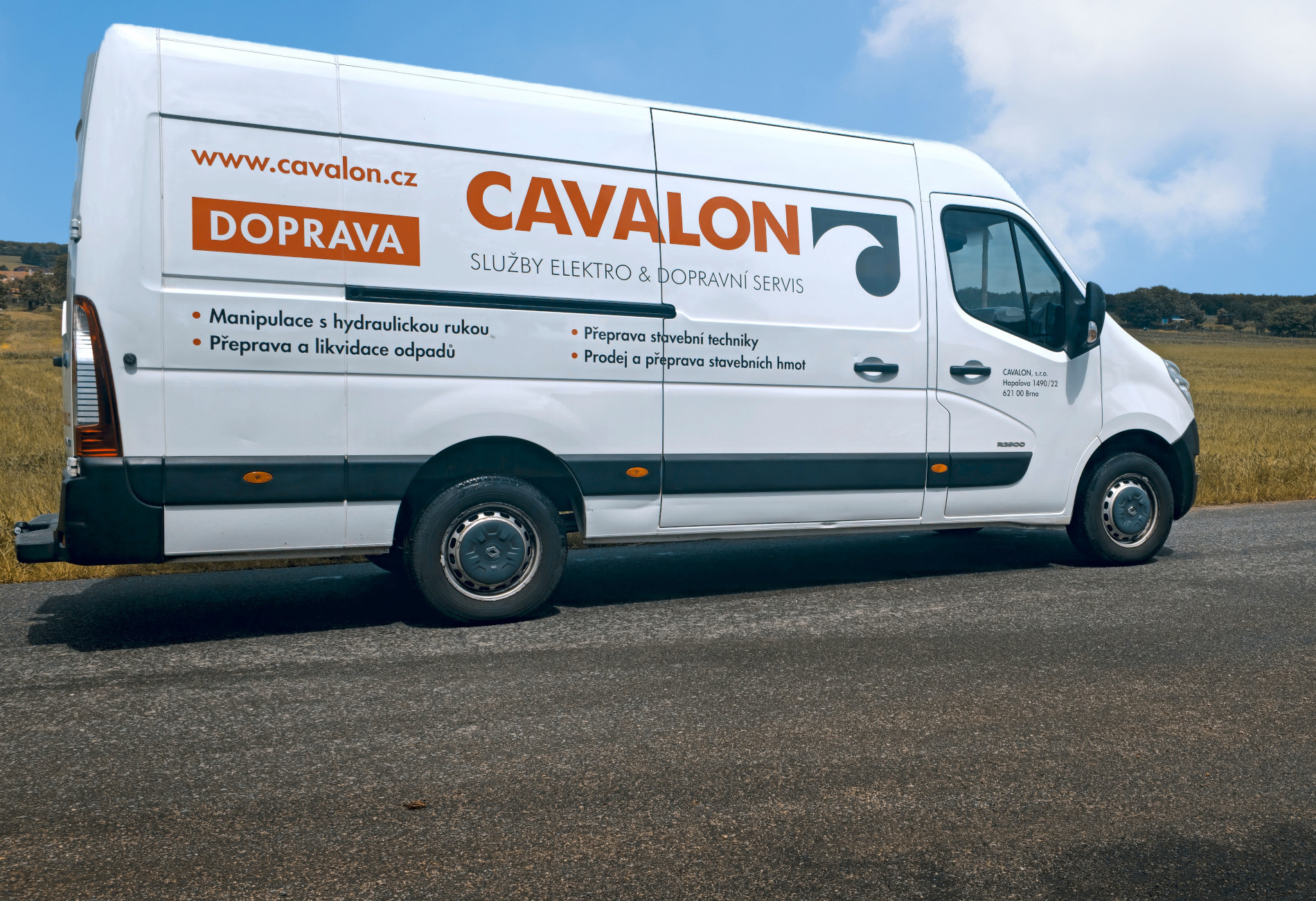 Dodávka s řidičem Cavalon